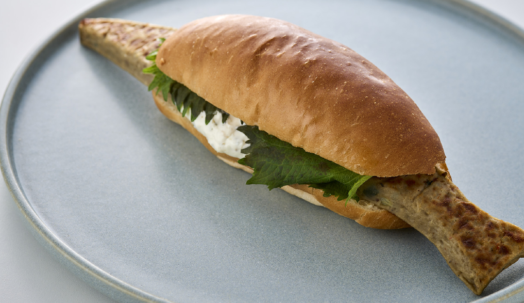 秋刀魚のかまぼこサンド